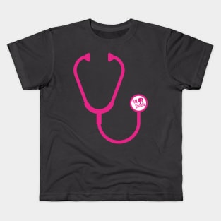 Pink RN Barbie Stethoscope Kids T-Shirt